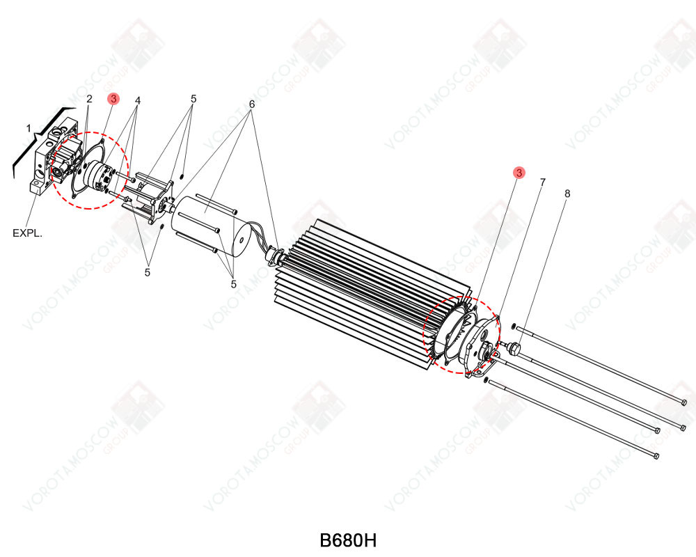 FAAC Запчасть B680 GASKET, 63000154