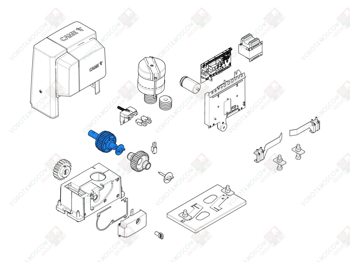 CAME Вал выходной BX в сборе (арт119RIBX007)