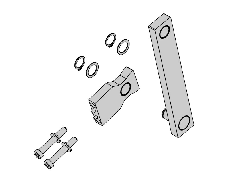 FAAC Запчасть B614 SECOND LEVER WITH BUSHINGS, 63001032
