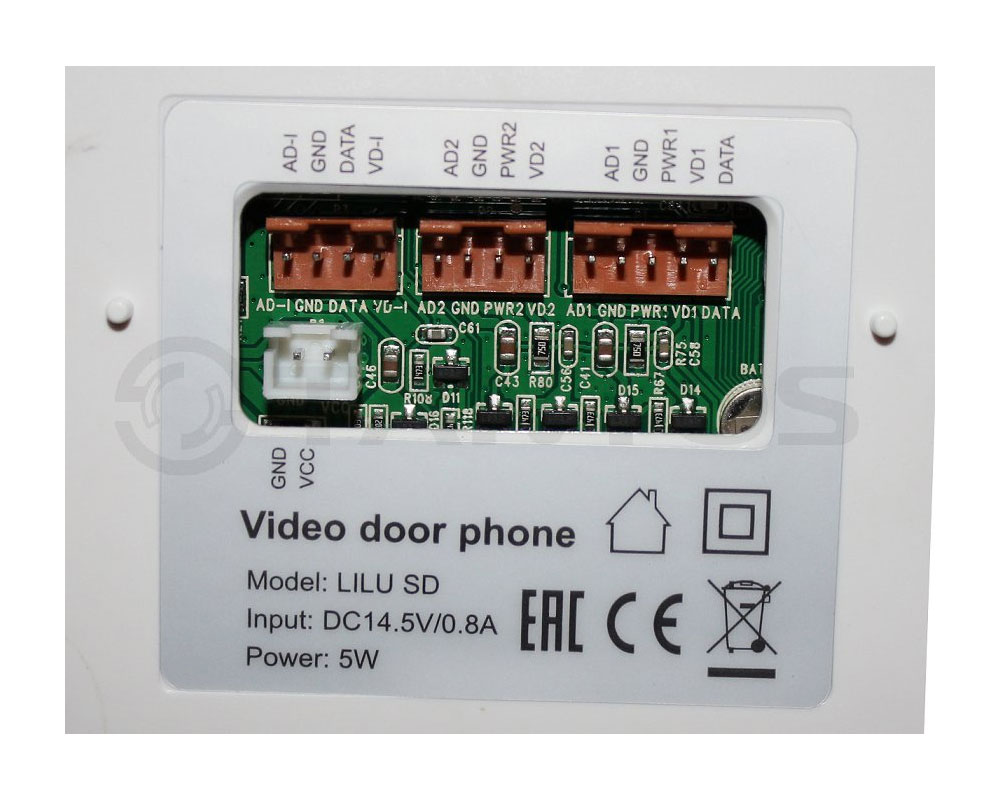 TANTOS Монитор видеодомофона цветной, TFT LCD 4,3" 480x272, PAL/NTSC, Hands-Free, LILU - SD