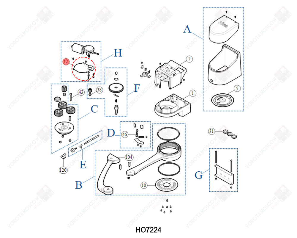 NICE Пластина, PMD2222R01.4610