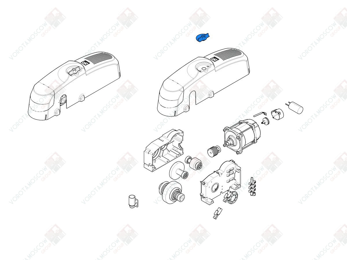 CAME Ручка разблокировки для EMEGA (арт119RIE052)