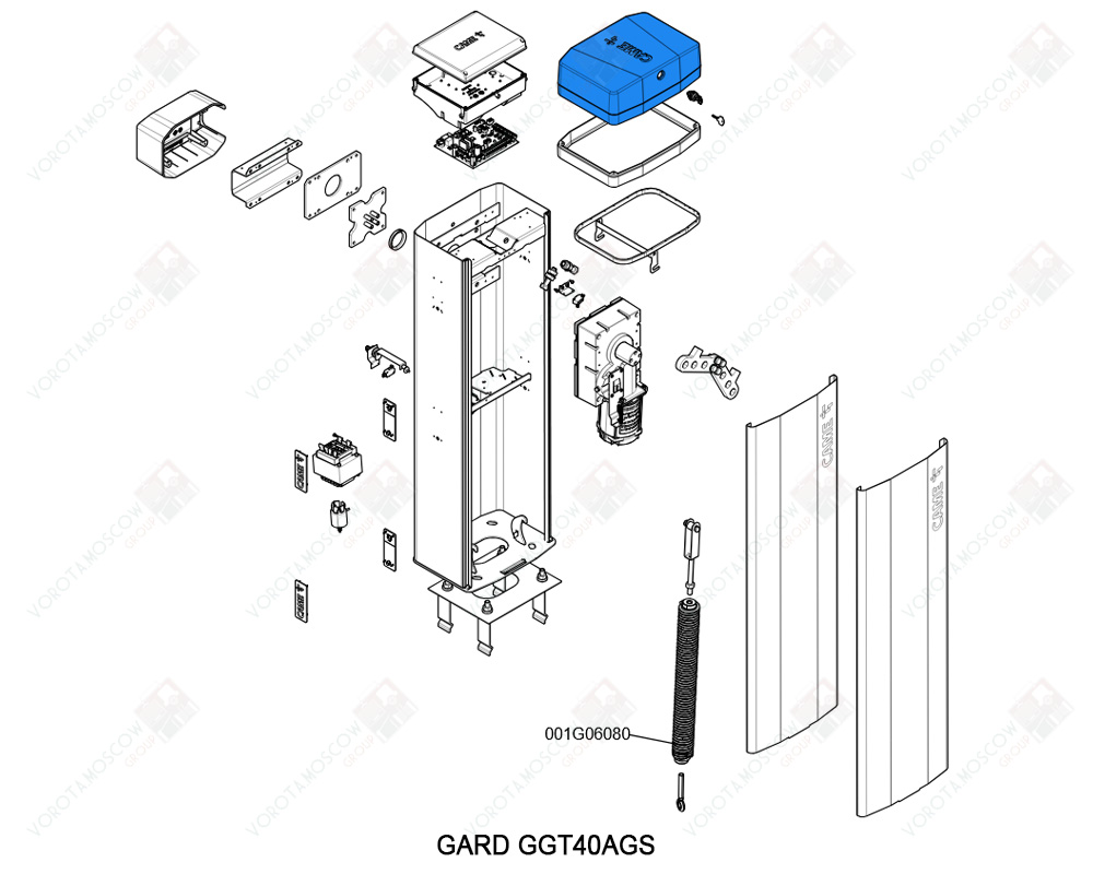 CAME Крышка тумбы GT4-GX4, 88003-0075