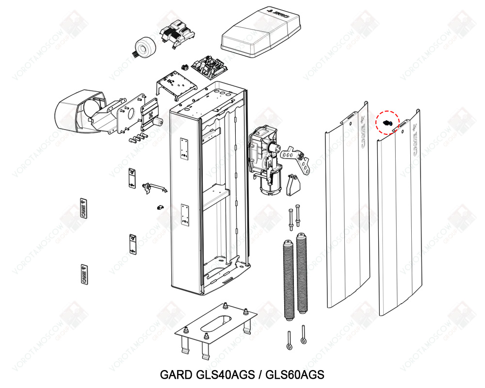 CAME Замок GT4-GX4, 88003-0080