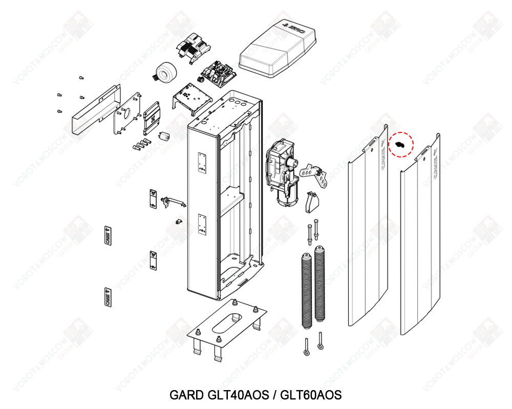 CAME Замок GT4-GX4, 88003-0080