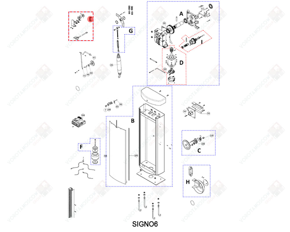 NICE Комплект концевых выключателей, SPLSM01300A