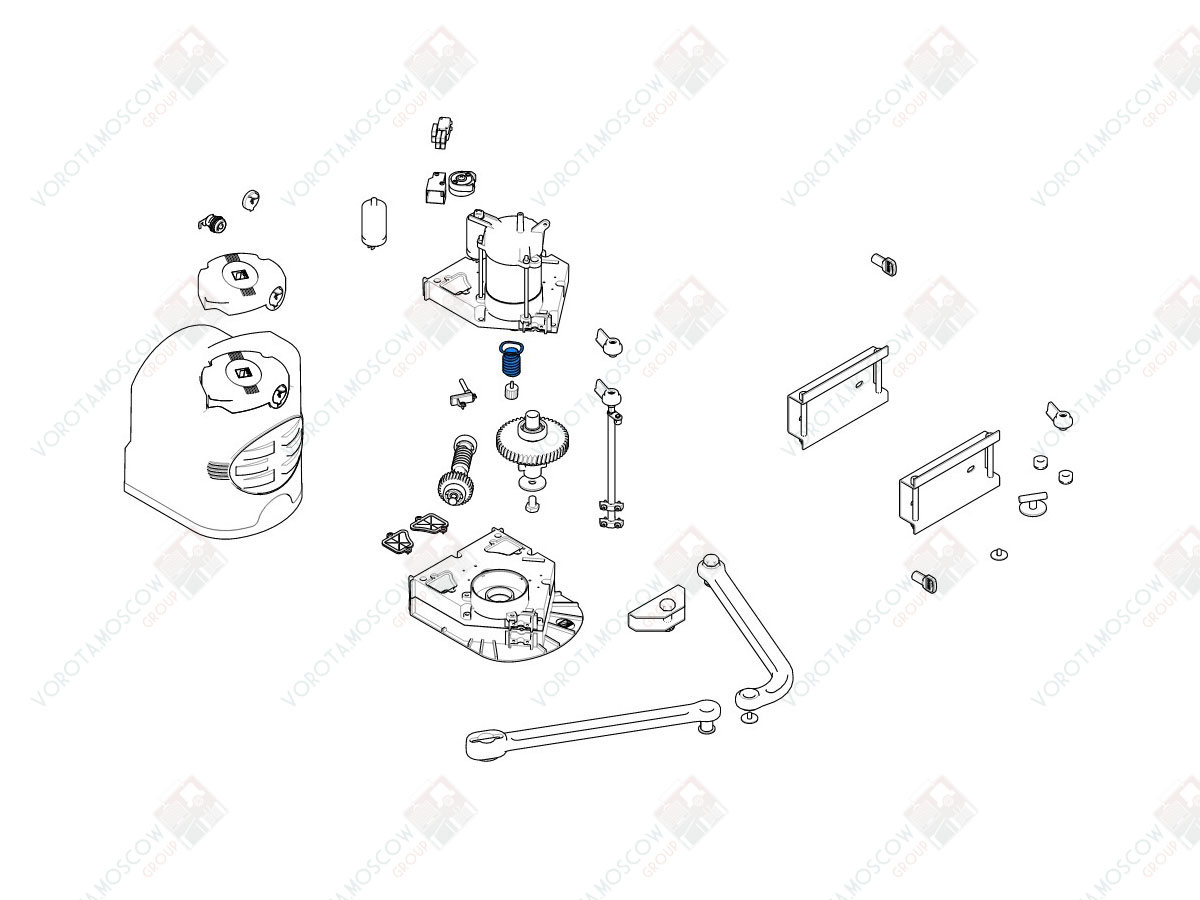 CAME Червяк двигателя F7000 F7001 (арт119RID230)