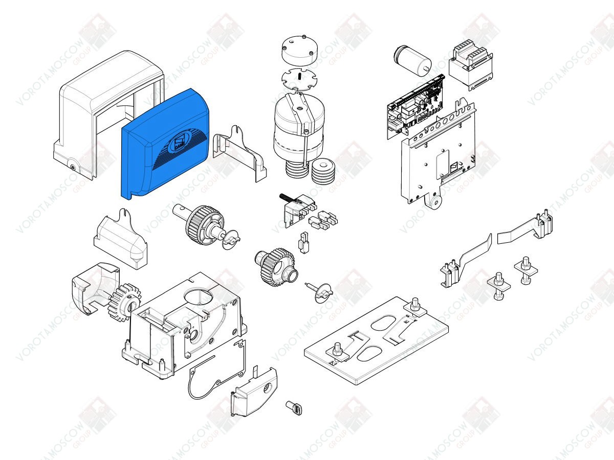 CAME Крышка для платы BX (арт119RIBX001)