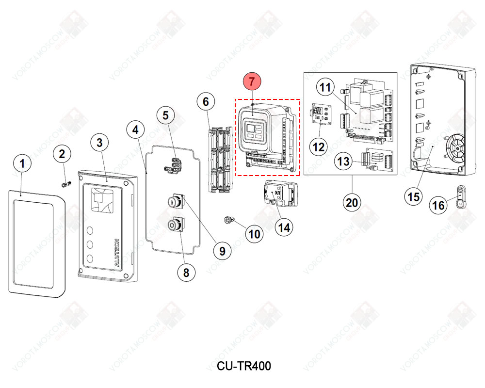 ALUTECH Корпус, CUTR400.07-A