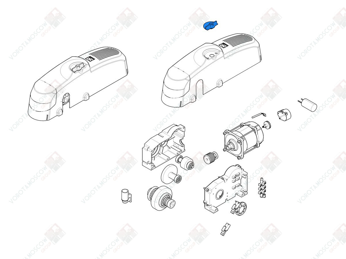 CAME Ручка разблокировки для EMEGA (арт119RIE052)