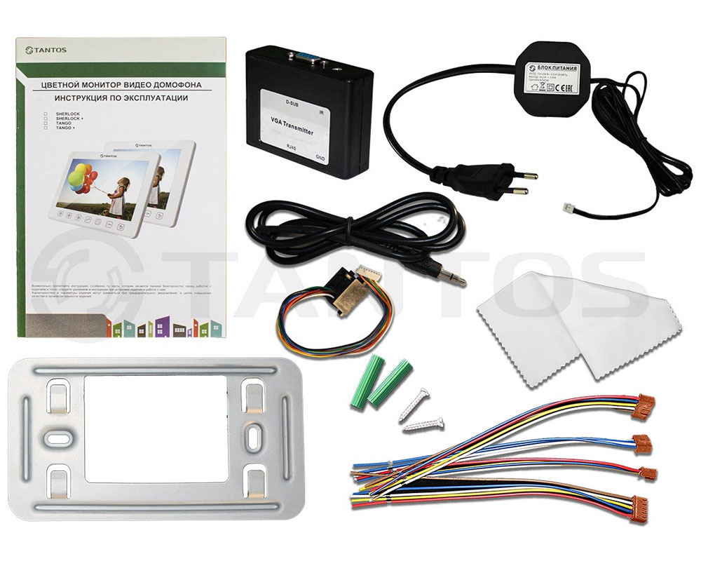 TANTOS Монитор видеодомофона, цветной, TFT LCD 10,1", Sherlock + (VZ или XL)