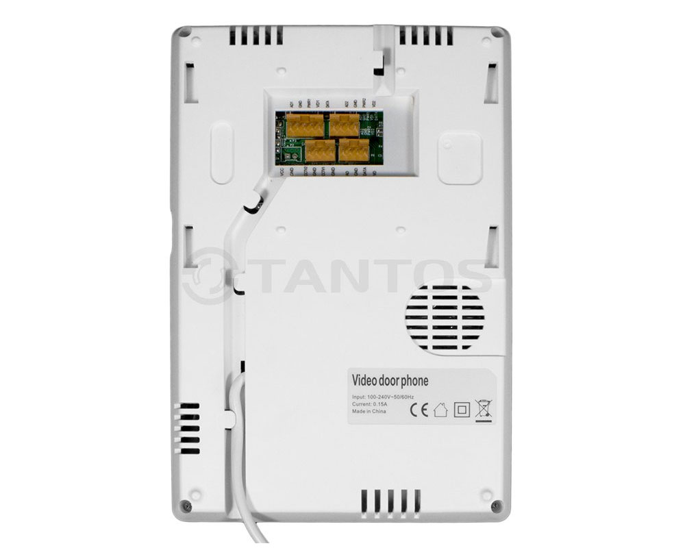 TANTOS Монитор видеодомофона цветной, TFT LCD 4,3" с трубкой на магните, Elly-S с трубкой
