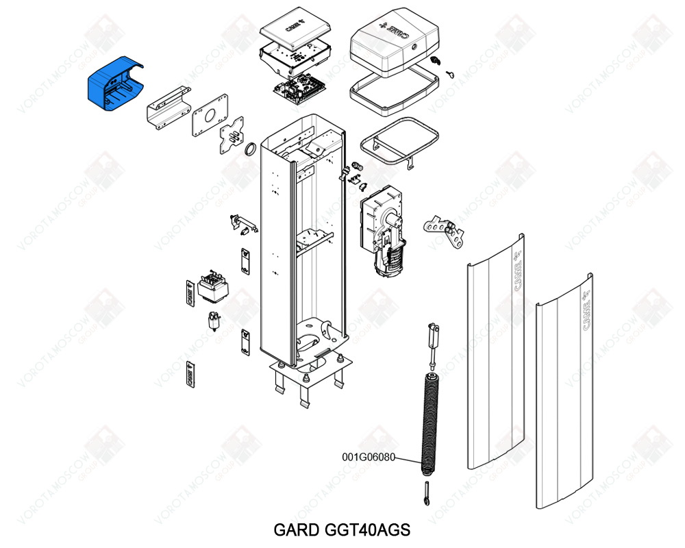 CAME Декоративная накладки стрелы для шлагбаумов GT4-GX4 , 88003-0071