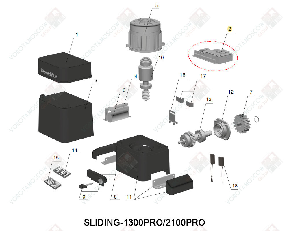 DoorHan Плата управления PCB-SL для приводов Sliding, Barrier, PCB-SL
