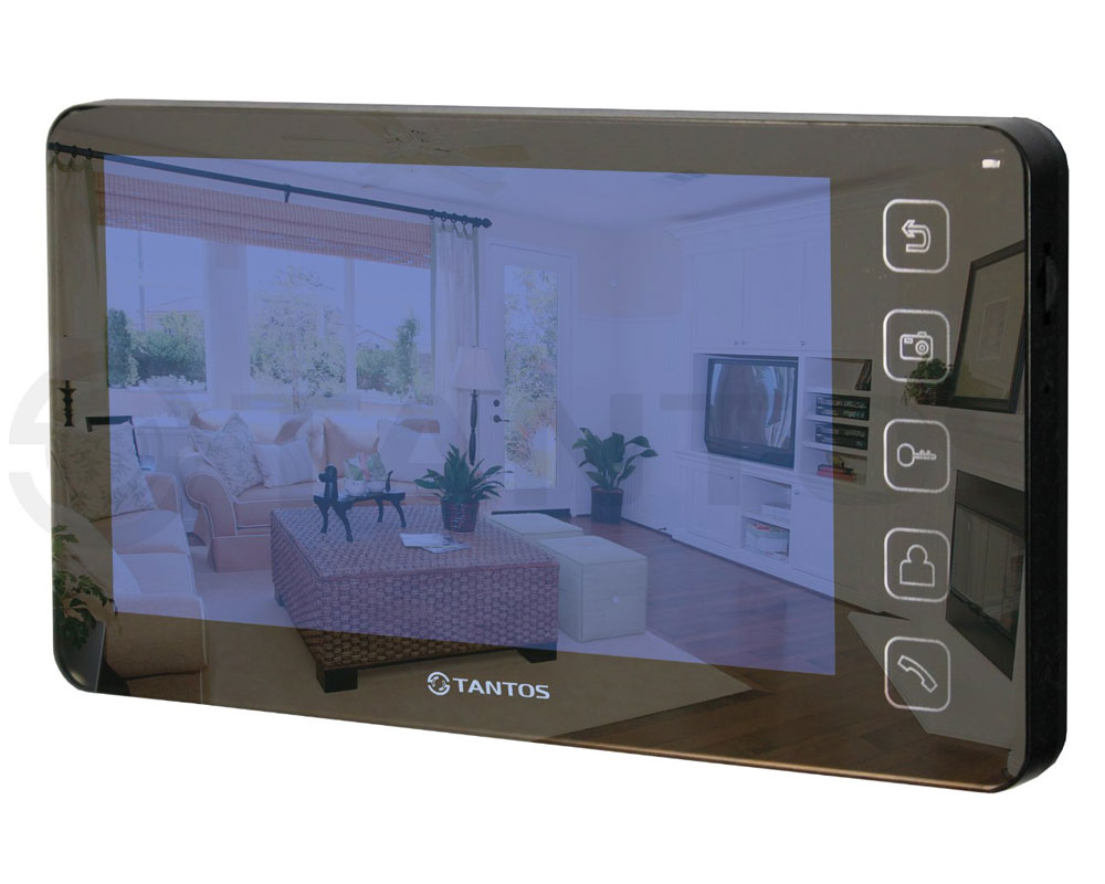 TANTOS Монитор видеодомофона цветной с зеркальной поверхностью 7", Prime - SD Mirror