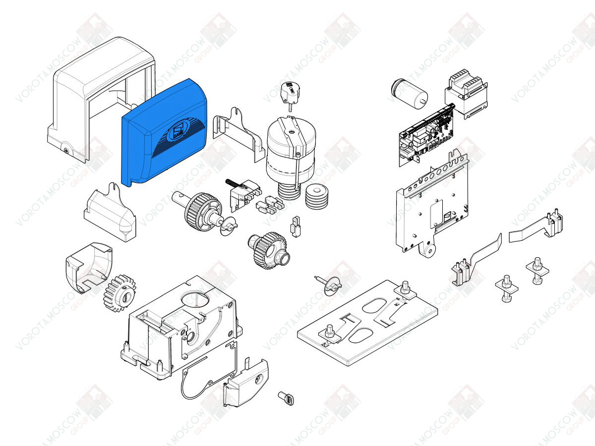 CAME Крышка для платы BX (арт119RIBX001)
