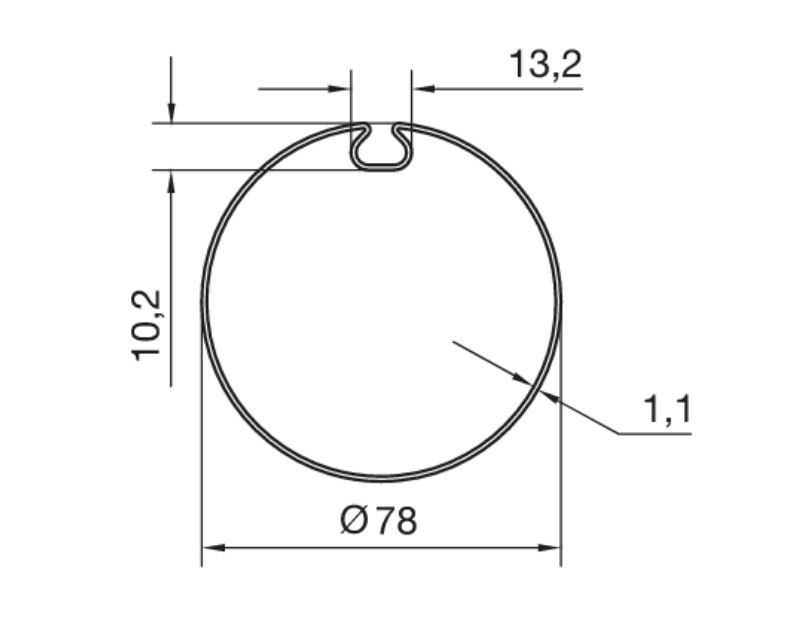 NICE Адаптеры для вала 78x(0.8-1.1) с плоским пазом и эксцентриситетом, для приводов L, 516.17800