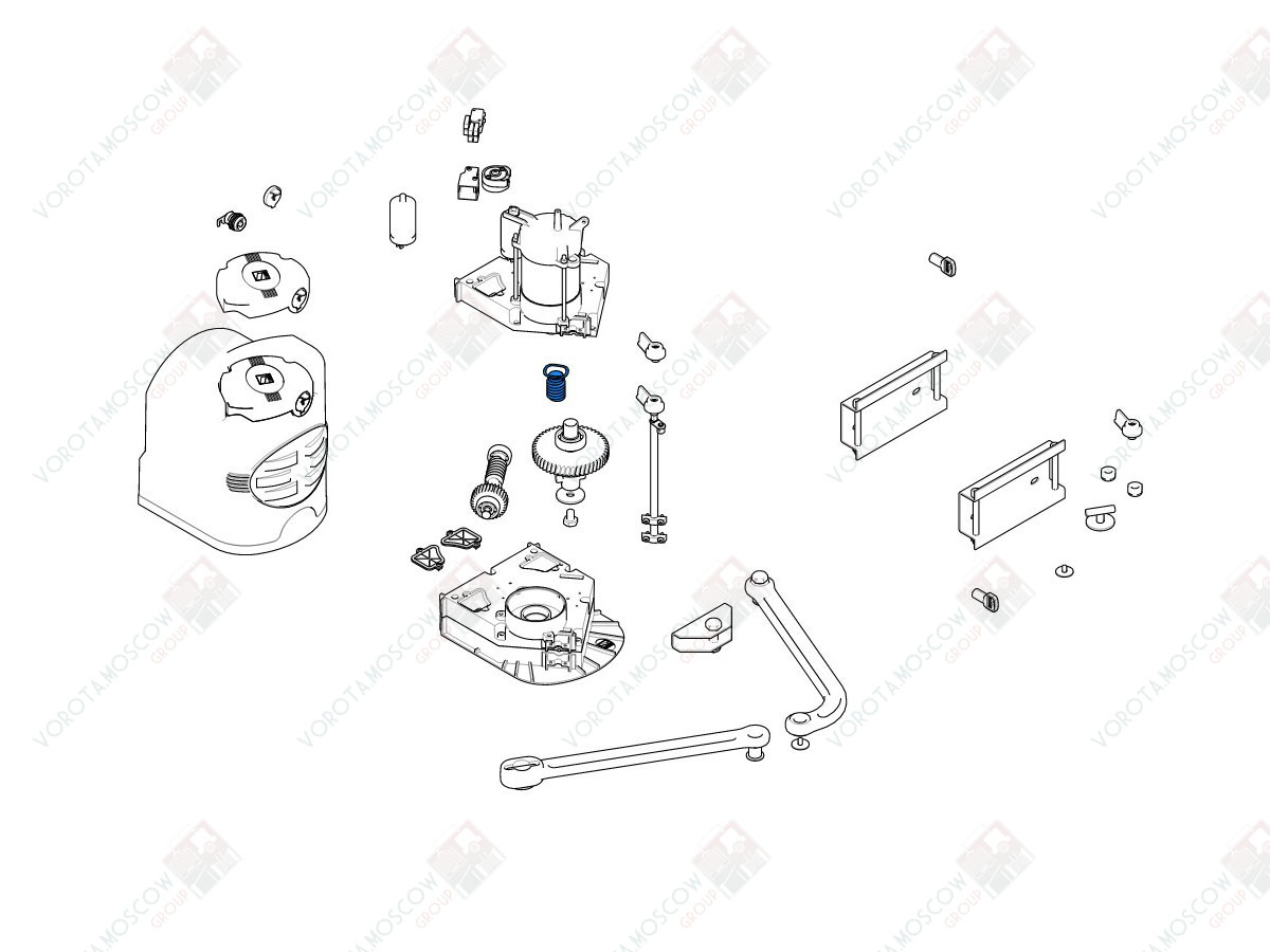 CAME Червяк двигателя F7000 F7001 (арт119RID230)