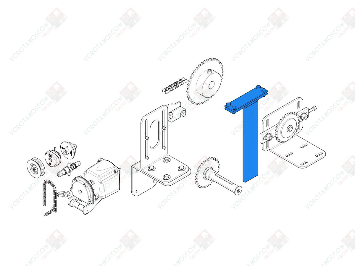 CAME Кронштейны крепления створок C003 (арт119RICX014)