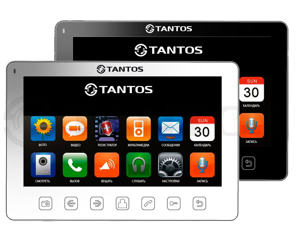 TANTOS Монитор видеодомофона цветной с 7" дисплеем, Prime Slim