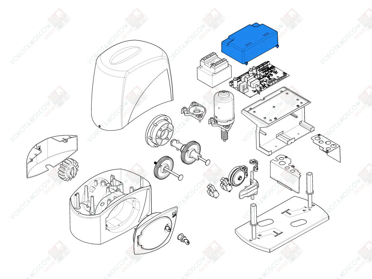 CAME Крышка платы BX-243 (арт119RIBX038)