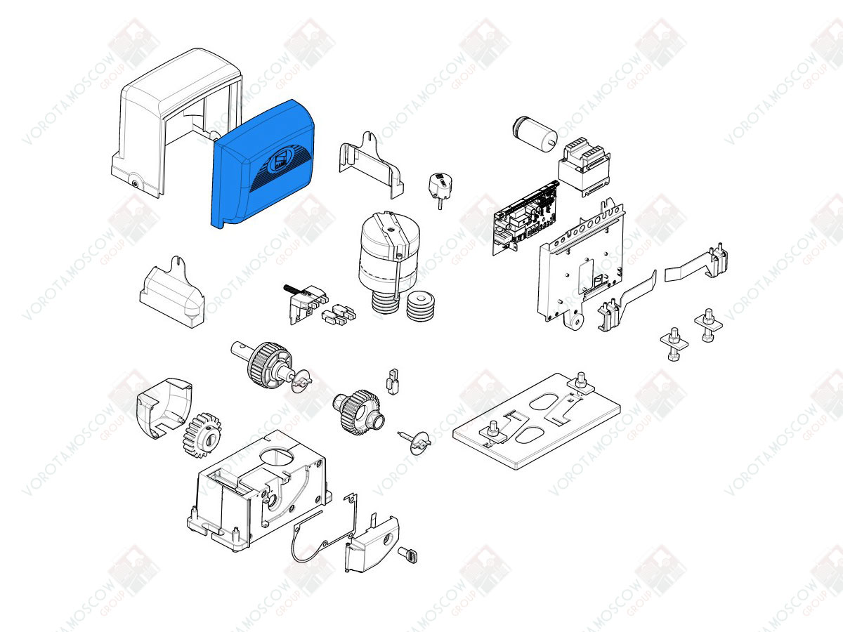 CAME Крышка для платы BX (арт119RIBX001)