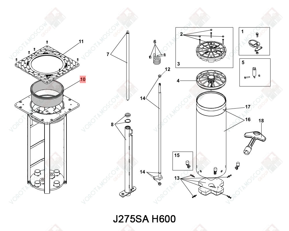 FAAC Верхняя втулка для  J275HA, 63002255