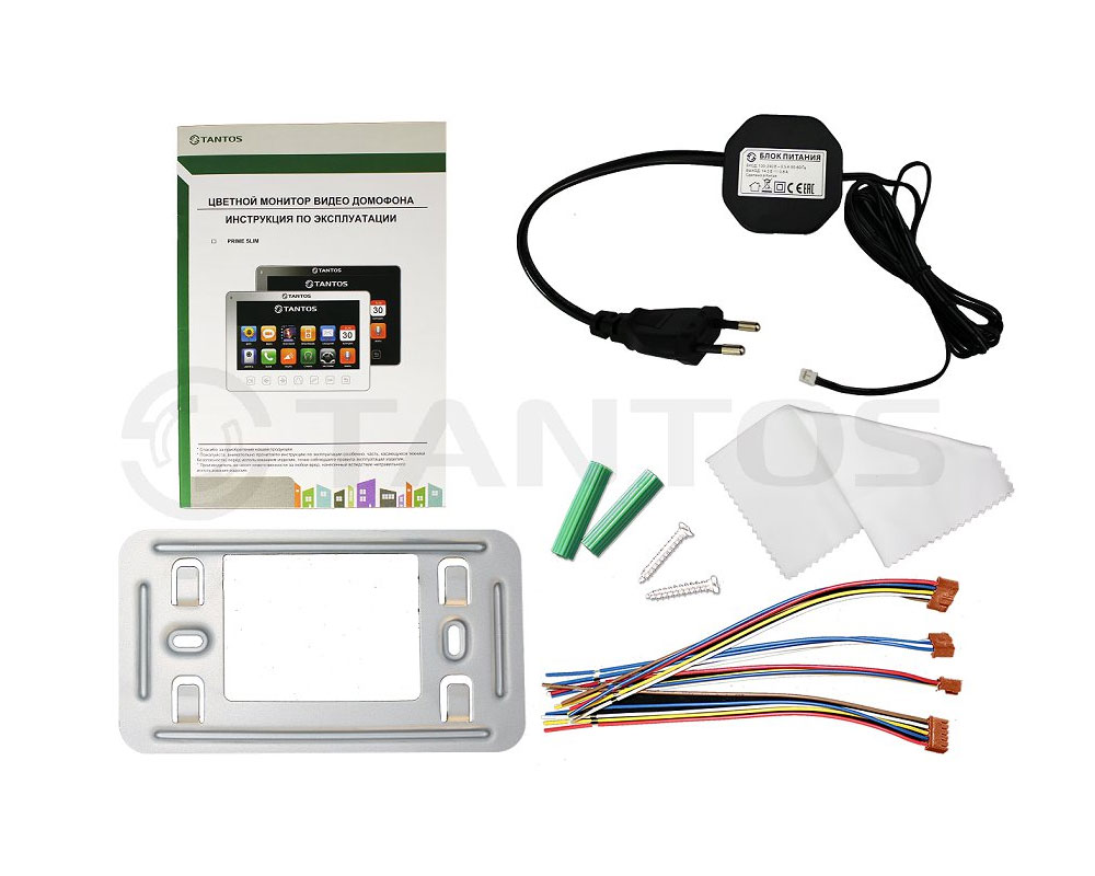 TANTOS Монитор видеодомофона, цветной, запись кадров/роликов, TFT LCD 7", Prime Slim (VZ или XL)