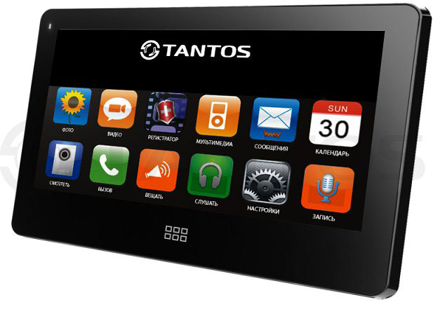 TANTOS Монитор видеодомофона, цв., TFT LCD 7" Black, NEO Slim, NEOSlim-Black
