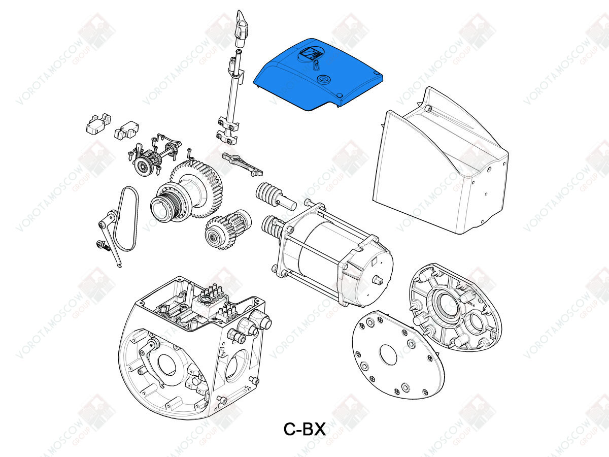 CAME Крышка отсека концевых выключателей C-BX, 119RICX017