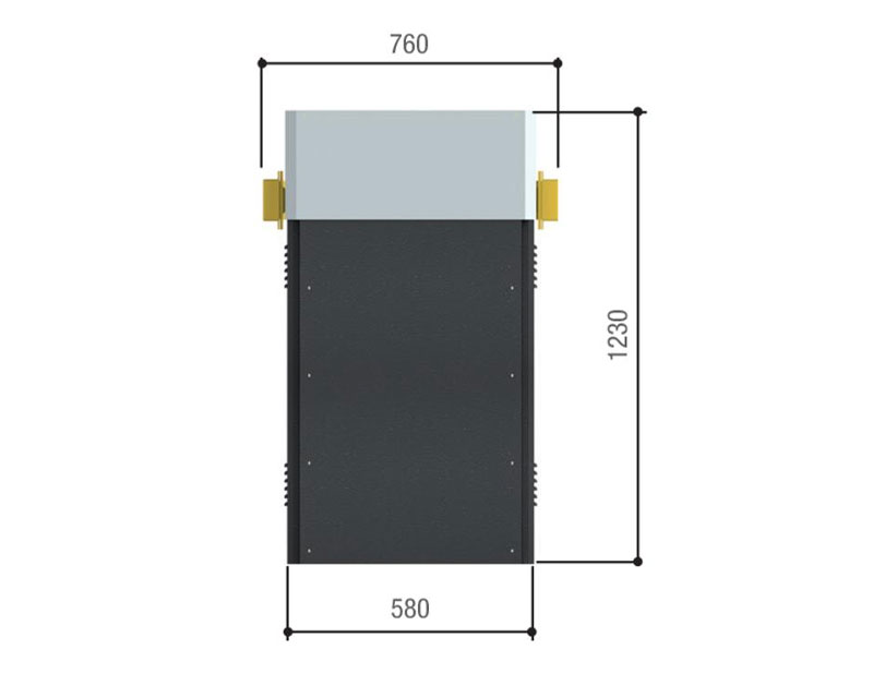 CAME Тумба шлагбаума с БУ. Класс защиты IP54. Цвет RAL7024, 001G12000K