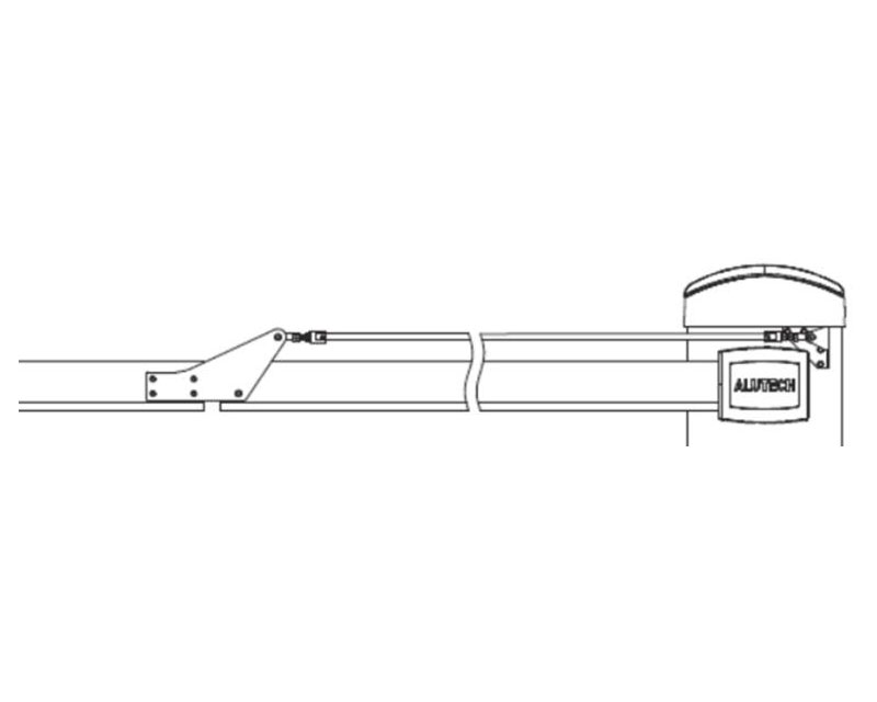 ALUTECH Комплект складывающейся стрелы для шлагбаума Bravo, BV-PA