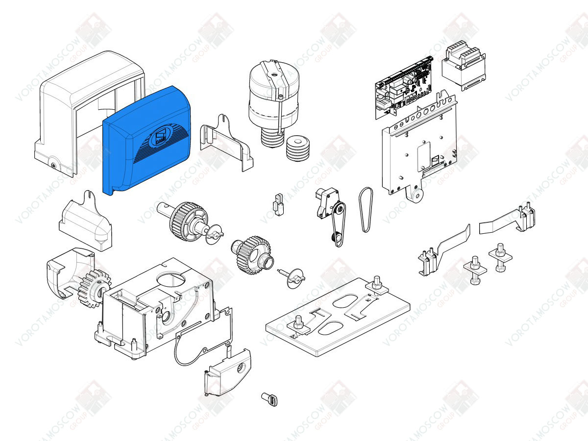 CAME Крышка для платы BX (арт119RIBX001)