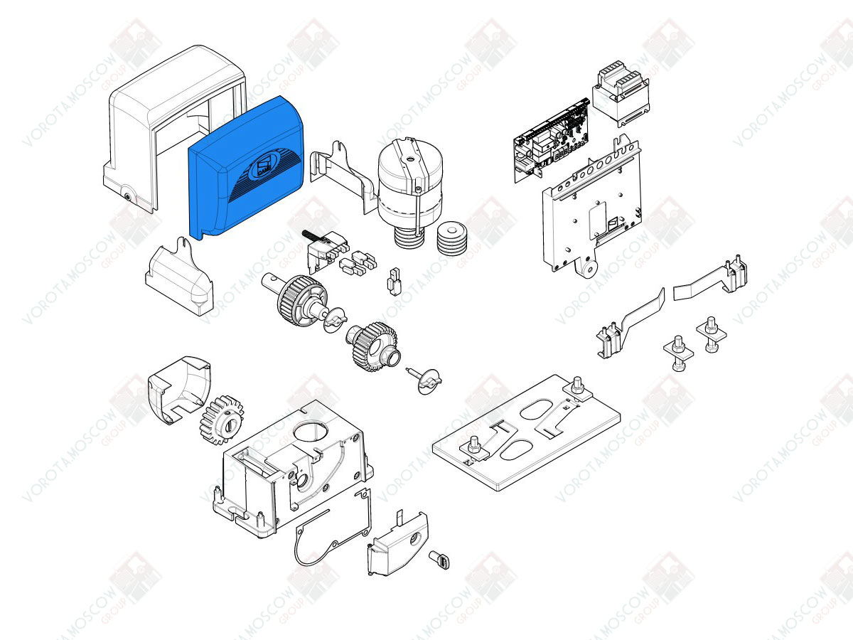 CAME Крышка для платы BX (арт119RIBX001)