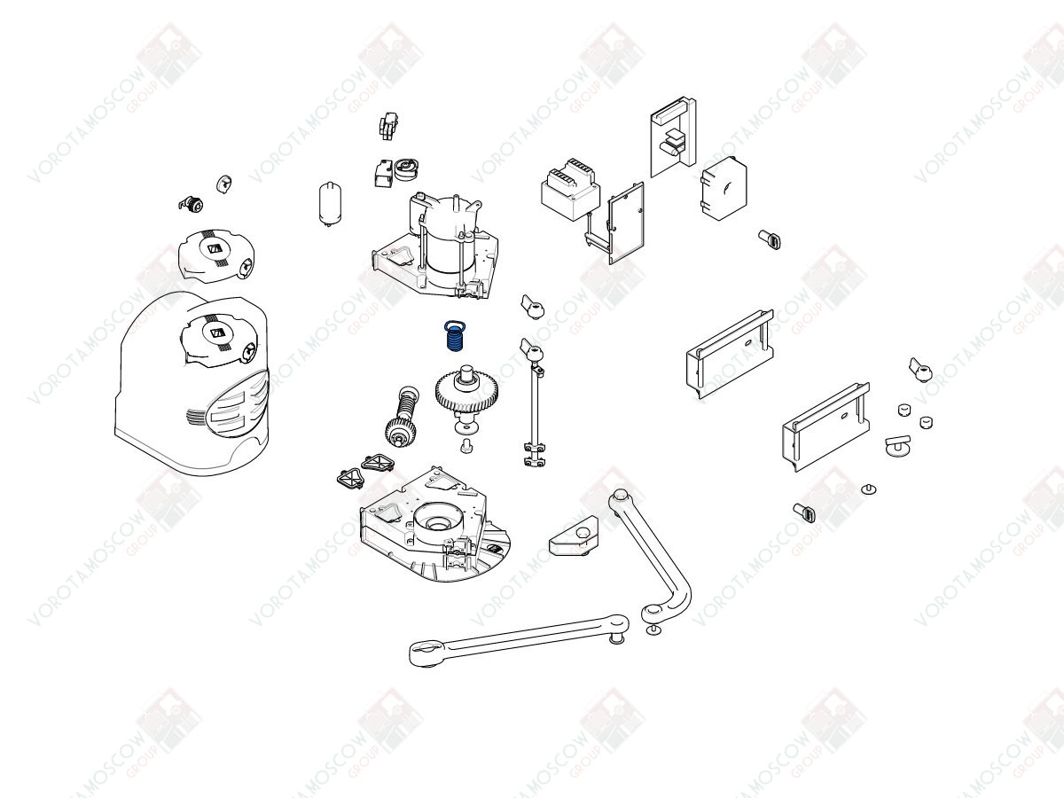 CAME Червяк двигателя F7000 F7001 (арт119RID230)