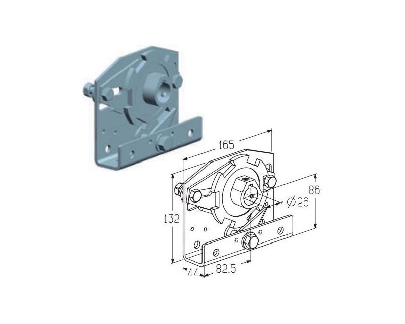 ALUTECH Муфта предохранительная храповая левая SBD-1L, 403730400